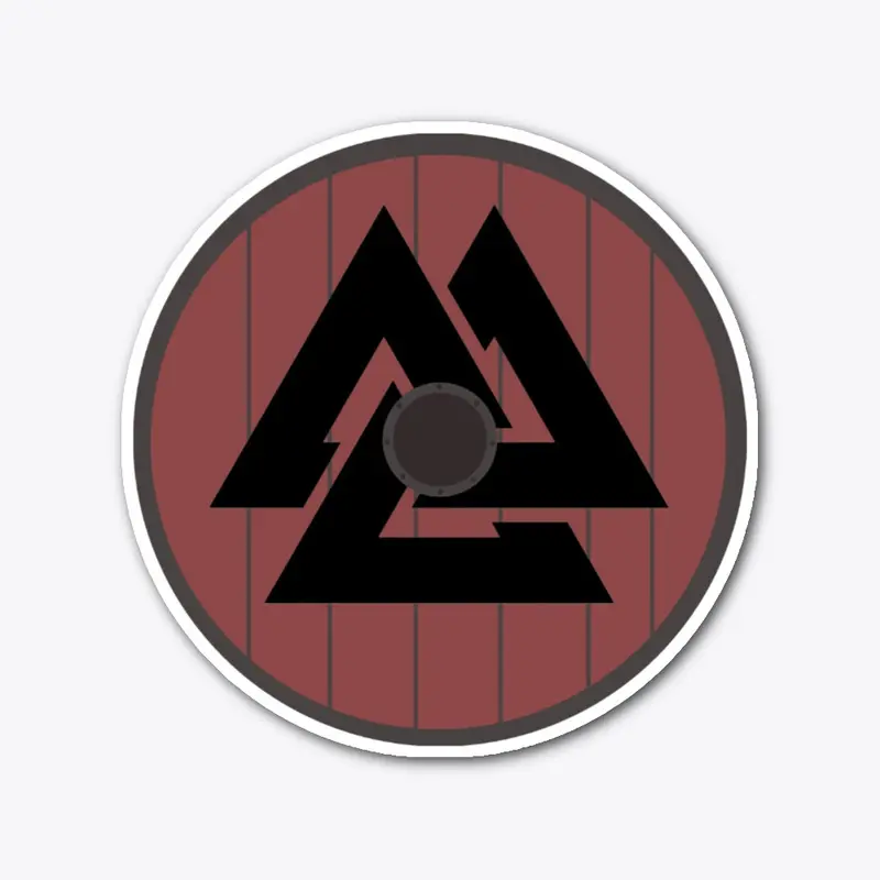 Valknut Shield sticker