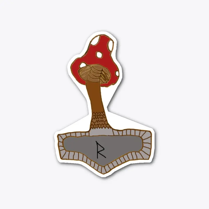 Mushroom Hammer- Sticker