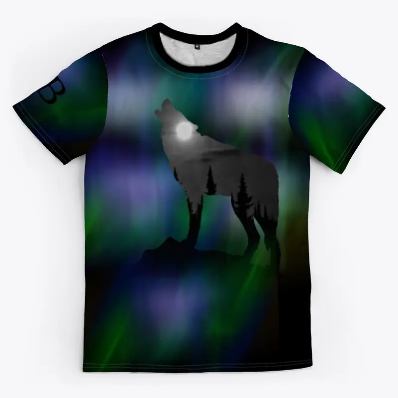 Wolf Moon Aurora Tee