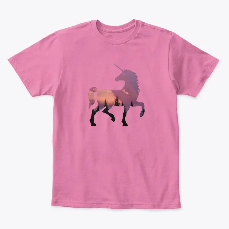 SUNSET UNICORN tee